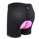 Sportneer Padded Bike Shorts Women - Bicycle Cycling Underwear 3D Padded Shorts for Women Black