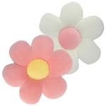 2 Pcs Flower Pillows,Flower Floor Pillow Seating Cushion,40cm Flower Shaped Cushion Floor Chair Seat Pad,Cute Flower Cushion,Fluffy Soft Petal Cushion Tatami Seating Pillow for Home Sofa Car(Pink)