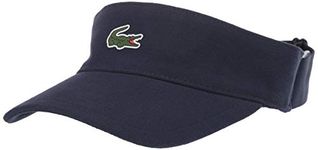 Lacoste Men's Sport Petit Pique Golf Visor, Navy Blue, One Size