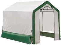 ShelterLogic 6' x 8' x 6.5' Outdoor Organic Growers Greenhouse and Backyard Grow House White/Green