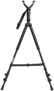 HUNTPAL 27"-69" Hunting Bipod Shooting Stick Gun Rifle Crossbow Shooting Rest with 360° Rotating V Yoke, Aluminum Tripod Stand with Quick Flip Leg Locks, Foam Hand Grips and Versatile Feet