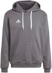 adidas Men's Entrada 22 Sweat Hoodie, Team Grey, Large