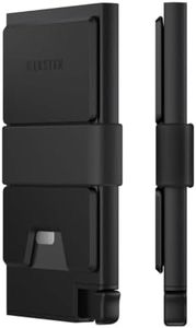 Ekster - Aluminum Cardholder Wallet - Metal Aluminum Wallet for Men - Fits 12 Cards, RFID Blocking Layer, Ultra-Thin, Minimalist, Push Button, Swift Card Access, Expandable, Trackable (Matte Black)