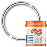Landlords Kitchen and Bathroom Paint for Walls & Ceilings | Ultra White - 1 Litre - Mould Protection, Grease & Stain Resistant |Fully Washable| Highly Durable & Easy to Apply
