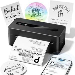 TATTMUSE Bluetooth Thermal Label Printer, 4X6 Shipping Label Printer for Small Business, Thermal Printer Sticker Printer Compatible with Phone, iOS, Android, Windows, Mac, Amazon, Shopify