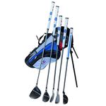 Fingerprints Junior Golf Club Set - Perfect for Junior Golfers - Left-Handed & Right-Handed Options - Complete Set in Multiple Sizes with Driver, Hybrid, 7i, PW, Putter & Stylish Stand Bag