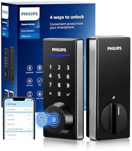 Philips Smart Lock with App Control, Fingerprint Smart Door Lock, Keyless Entry Door Lock,Smart Bluetooth Deadbolt Replacement, Auto Lock,Passcode Code Door Lock, Digital Keypad Deadbolt-Satin Nickel