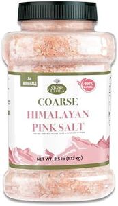 Good Tierra Himalayan Pink Salt in Jar - Coarse, 2.5 lb - Ideal for Bath Salt, Table Salt Grinders, and Spice Jars