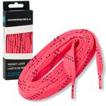 Winnwell Non Waxed Hockey Skate Laces - Ice Hockey & Roller Blade Skates Laces, Multiple Lace (Neon Pink/Navy, 72")