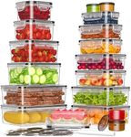 KEMETHY 36-Piece Food Storage Conta