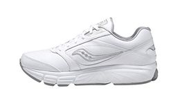 Saucony Women's Echelon LE2 Walking Shoe,White/Silver,5 W US