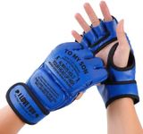 Kids Boxing Gloves for Kids Boys Girls Junior Youth Toddlers Age 5-12 Years Training Boxing Gloves for Punching Bag Kickboxing Muay Thai (Blue)