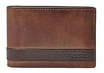 Fossil Men's Quinn Money Clip Bifold, Brown, One Size