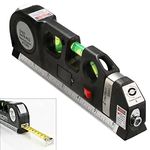 Multipurpose laser spirit level Built-Inn 8 Feet Measure Tap - Ruler, Laser Spirit Level Laser beam Line for Photos Frame Picture Hanging, TV Bracket, Carpenter Door frame Bricklayers Brick Wall Floor