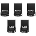 SanDisk 64GB 5-Pack Ultra Fit USB 3