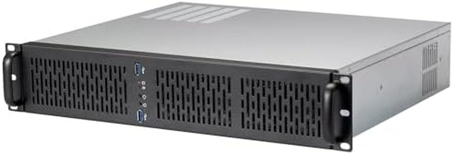 Rosewill 2U Server Chassis Rackmount Case | 4 3.5" HDD Bays | Micro-ATX Compatible |3 x 80mm PWM Fans | 2X USB 3.0 | Silver/Black - RSV-Z2600U