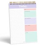 S&O Daily Planner Notepad for Productivity - 52 Page Daily To Do Planner - Undated Planner and Organizer - Daily To Do List Planner - Coiled Daily Task Planner - Daily Organizer Planner - MAUVE