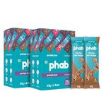 Phab Mocha Nut Fudge 21G Protein Bars (Pack Of 12), Pea Protein Isolate, High Fiber, No Preservatives, 100% Veg, No Added Sugar Gluten-Free Protein Bar For Energy-780 Gram