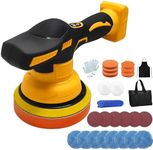 Cordless Car Polisher for Dewalt 18V Battery, 6 inch Car Buffer Polishing Kit, 8 Variable Speed Portable Orbital Polisher for Auto Detailing/Polishing/Waxing/Scratch Removing (Battery Not Include)