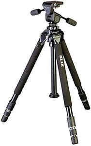 SLIK Professional II-LE Aluminum Tripod with 3-Way Pan Head, for Mirrorless/DSLR Sony Nikon Canon Fuji Cameras and More - Black (616-816)