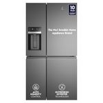 Electrolux 680L Frost Free Inverter French Door Refrigerator, TasteSealFlex, TwinTech Cooling System, Glossy Dark Grey Stainless Steel, UltimateTaste 900, EQE6879A-B