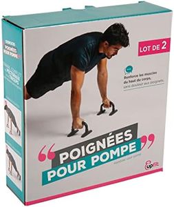 UPFIT - Poignées pour pompes ergonomiques - La paire - Pour pratiquer les exercices de pompe avec le plus grand confort - Appuis anti-dérapants - Conçues pour éviter les douleurs aux poignets