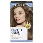 Clairol Nice'n Easy Crème, Natural Looking Oil Infused Permanent Hair Dye, 6.5 Lightest Brown