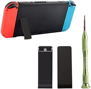 2 Pack Replacement Back Shell Holder Nintendo Switch Console, Back Stand Bracket Kickstand Repair Kit with Screwdriver