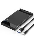 UGREEN USB C Hard Drive Enclosure, USB 3.1 Gen 2 Type C to 2.5 inch SATA SSD HDD, External Hard Drive Case Adapter Housing for 9.5mm 7mm SATA I II III, PS4, UASP High Speed Data Transfer, Up to 6TB