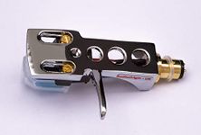 Mirror Chrome plated Headshell, cartridge, needle for Toshiba SR-255, SR-F335, SR-F770, SR-A570, SR-230, SR-305, SR-250, SR-F430, SR-F440, SR-Q550, SR-F451