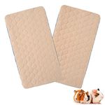 Scenereal Guinea Pig Cage Liner, Fleece Liner 2 Pack - Strong Water Absorption Guinea Pig Bed Reusable Washable Pee Pads, Soft and Comfortable Mat for Small Animals Chinchillas Rabbits Hamster Bunny