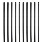 Myard 32-1/4 Inches Heavy Duty Flat Straight Iron Deck Balusters with Screws for Wood Composite Facemount Deck Railing (25-Pack, Matte Black)