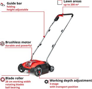 Einhell 18V Cordless Lawn Scarifier – Battery Powered Garden Tool