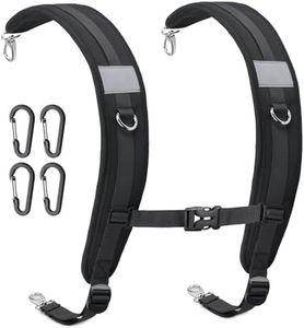 Pitozer Backpack Straps, Backpack Shoulder Strap for bags strap Replacement Padded Strap Adjustable with Metal/Plastic Clips
