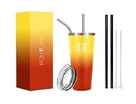 IRON °FLASK Classic Tumbler, Vacuum Insulated Stainless Steel, Hot & Cold, Modern Double Walled [Fire] [32 Oz]