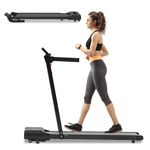 Electric Treadmill Folding Treadmill 10 12km/h 1-2.5PS 12 Preset Programmes LCD Screen 1-10 12km/h Model 2023 (F2800UK)