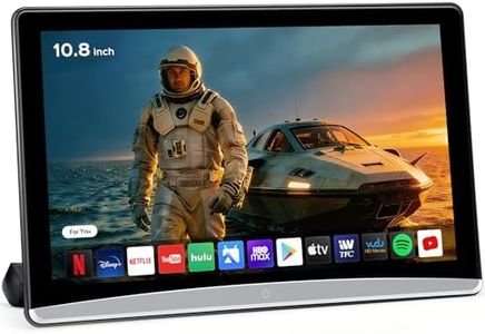 10.8" Android 13 Car TV Headrest Monitor - 5G WiFi Touch Screen Tablet, Supports Phone Mirroring, HDMI in/Out, Bluetooth, USB/SD, Backseat Video Player
