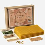 Beeswax Candle Making Kit - 16 Beeswax Sheets for Candle Making - Size 5 x 8 in - Make Your Own Rolled Candle - Candle Making Supplies - Beeswax Candle Making Set, Yellow