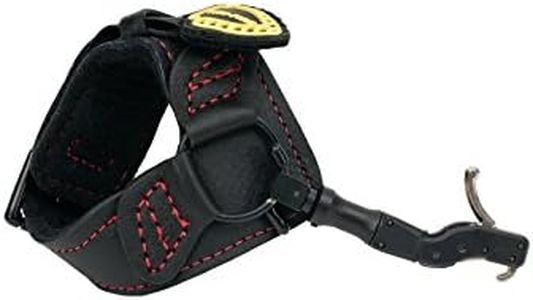 Tru-Fire Hardcore Buckle Foldback Adjustable Archery Compound Bow Release - Black Wrist Strap with Foldback Design