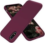 for iPhone XR Case,OTOFLY[Silky and Soft Touch Series] Premium Soft Silicone Rubber Full-Body Protective Bumper Case Compatible with Apple iPhone XR 6.1 inch Wine Red