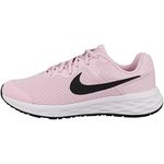 Nike Girls Revolution Running Shoe 6 Nn (Gs)-Pink Foam/Black-Dd1096-608-4.5Uk