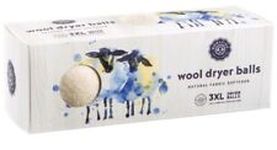 Woolzies Natural Fabric Softener Wool Dryer Balls 3 Count chemical free 