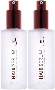 Herstyler Argan Oil Serum for Natural Shine - Anti-Frizz Straightening Serum for Damaged Tresses (Pack of 2)