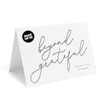 Bliss Collections Thank You Cards with Envelopes, All-Occasion Thank You Cards for Weddings, Bridal Showers, Baby Showers, Birthdays, Parties and Special Events 4"x6" (Pack of 25) - Modern Calligraphy