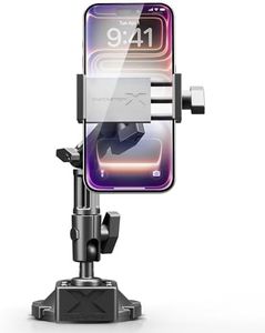 Bracketron HD Phone Dock PRO Dash and Window Metal Clamp Mount, Phone Holder for Car, Universal Phone Mount for Phones up to 3.5 Inches Wide