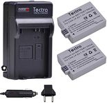 Tectra 2-Pack LP-E5 LPE5 Battery and Charger Kits for Canon EOS Rebel XS, Rebel T1i, Rebel XSi, 1000D, 500D, 450D, Kiss X3, Kiss X2, Kiss F