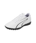PUMA Men's Vitoria TT Soccer Shoe, White Black, 9 UK