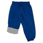 Jan & Jul Kids Snow Gear, Waterproof Rain Pants (Fleece-Lined: Nebula Blue, 6 Years)