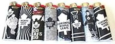 Bic NHL Toronto Maple Leafs Full Size Lighters Full Set Rare Collectable Lot of 8