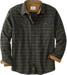 Legendary Whitetails Men's Legendary Flannel Shirt, Cool Army Melange, Large, Cool Army Melange, Large